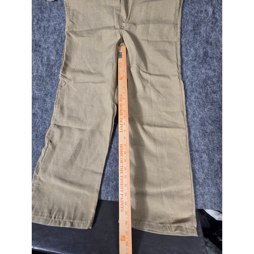 Mens Coveralls 40 RG Khaki Tan Flame Resistant Nomex Arc Rating Bulwark FR - Picture 7 of 11